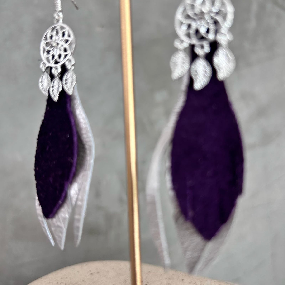 Plata + morado