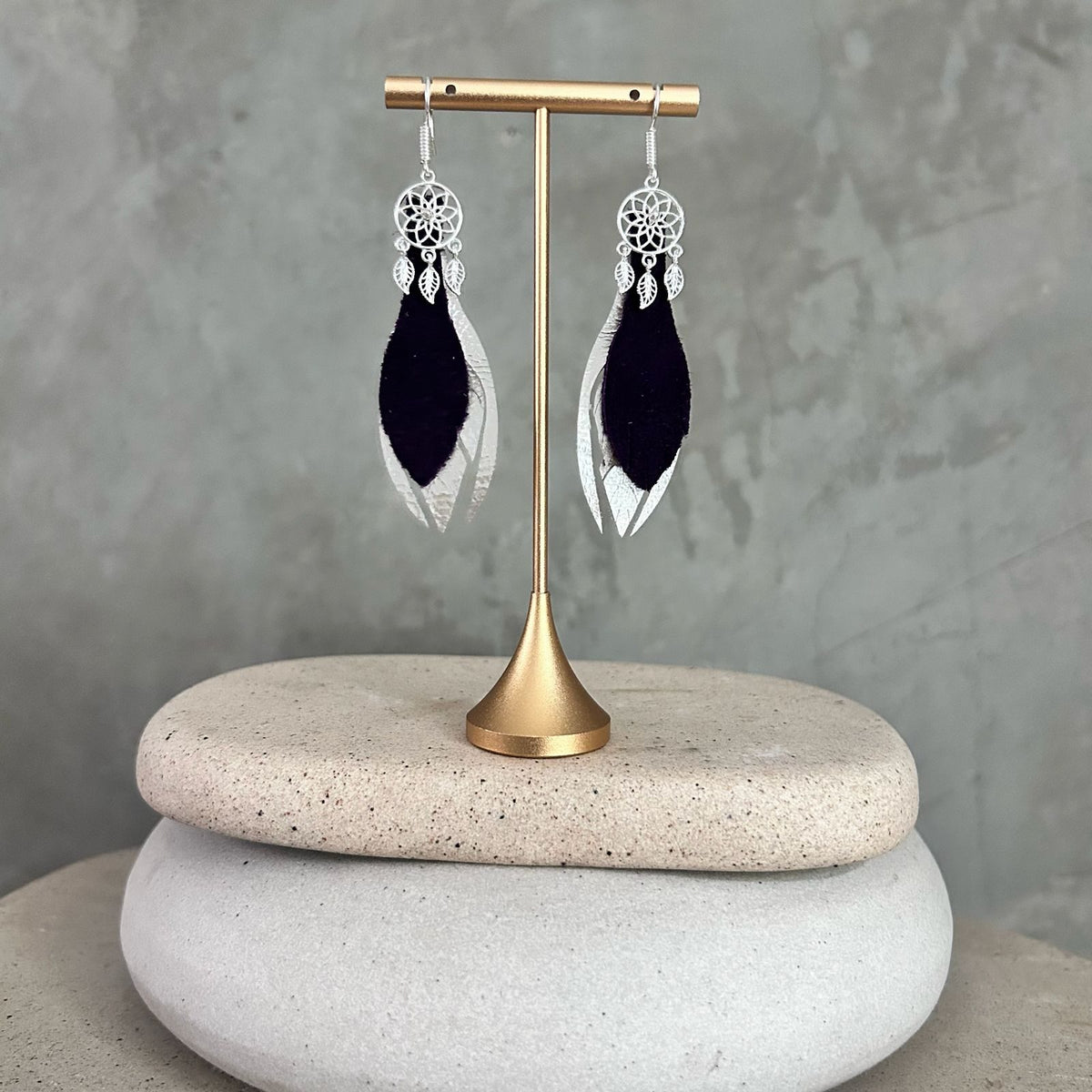 Plata + morado