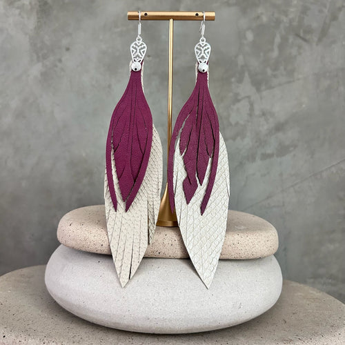 Beige texturizado + magenta