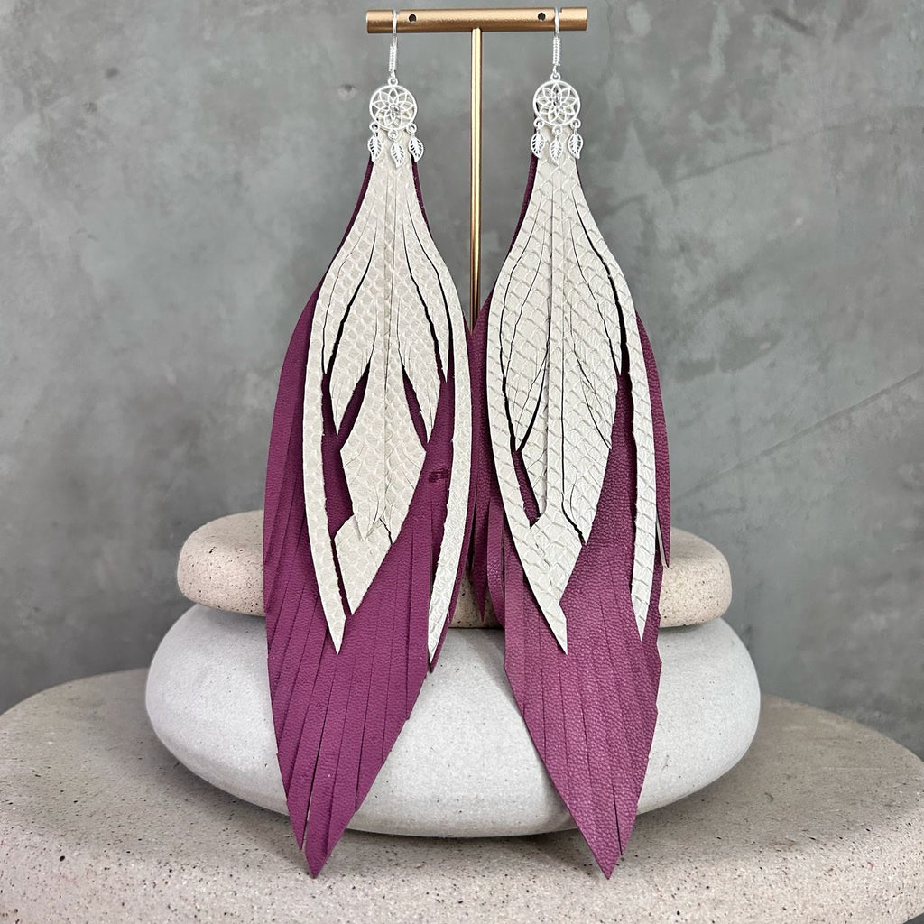 Magenta + perla texturizada