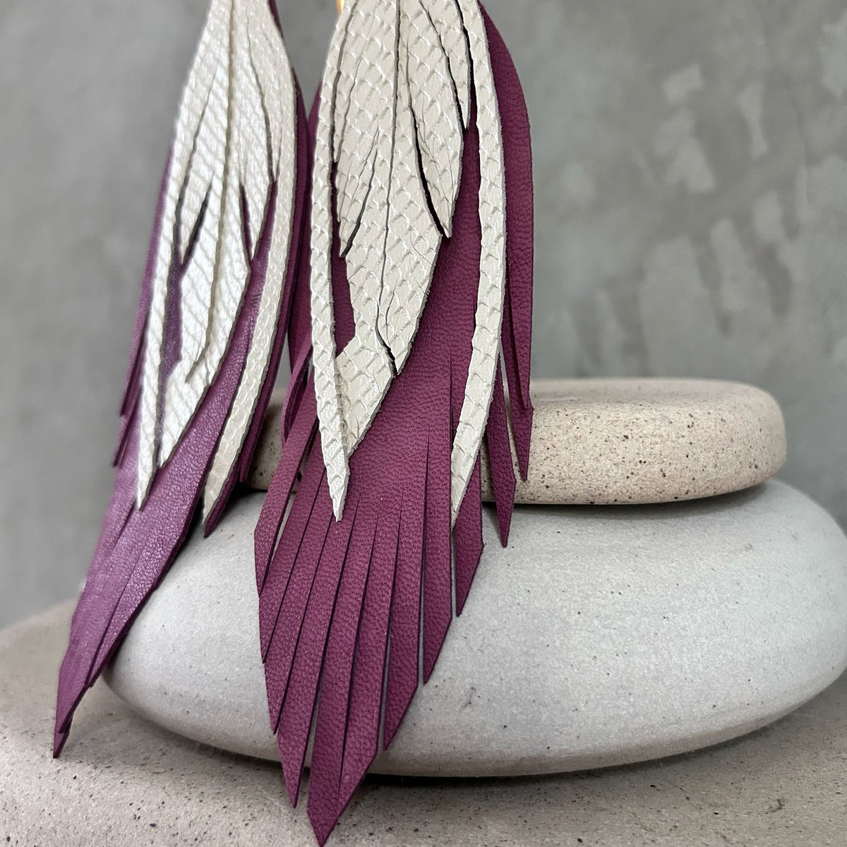 Magenta + perla texturizada