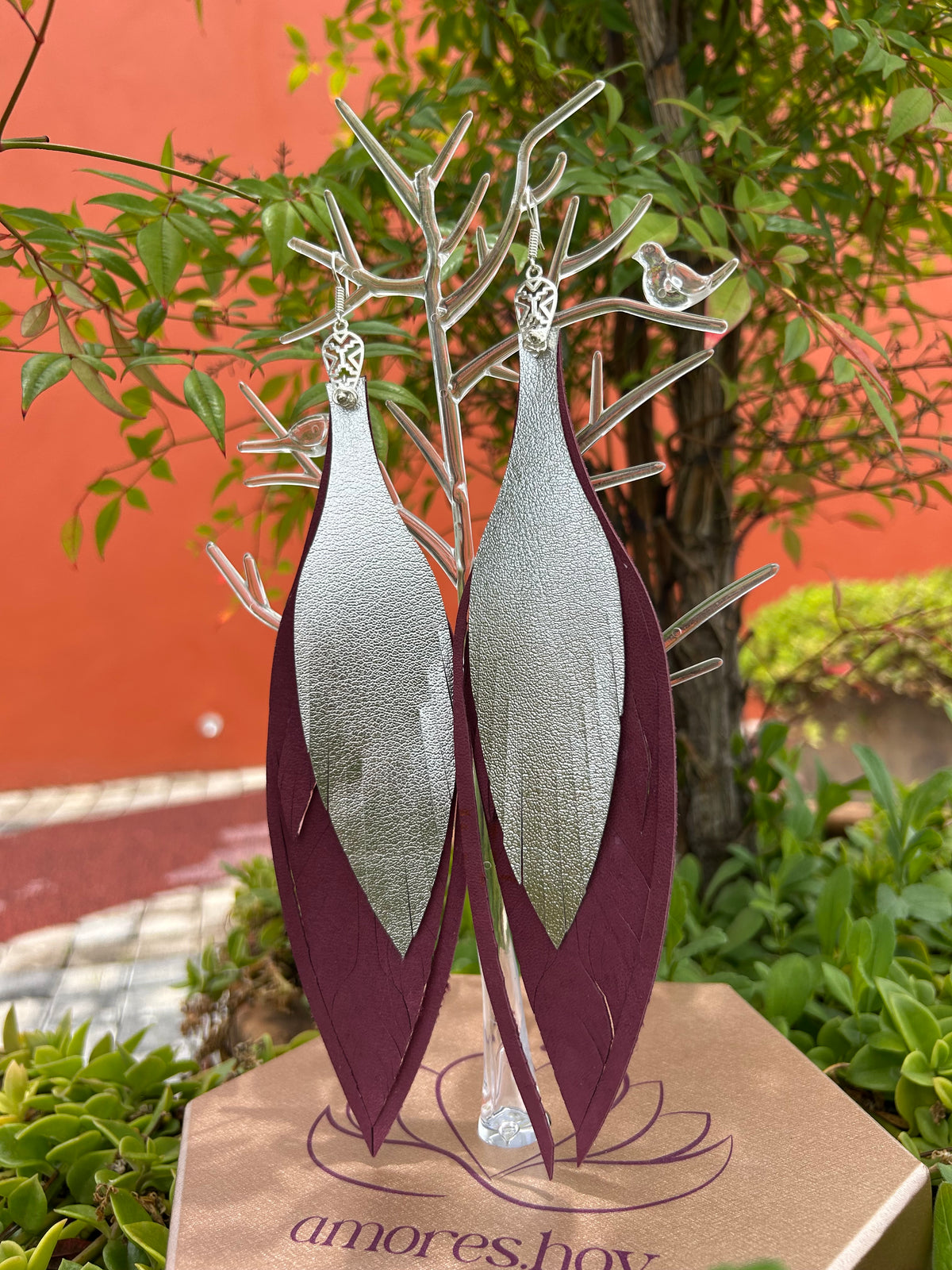 Magenta + plata