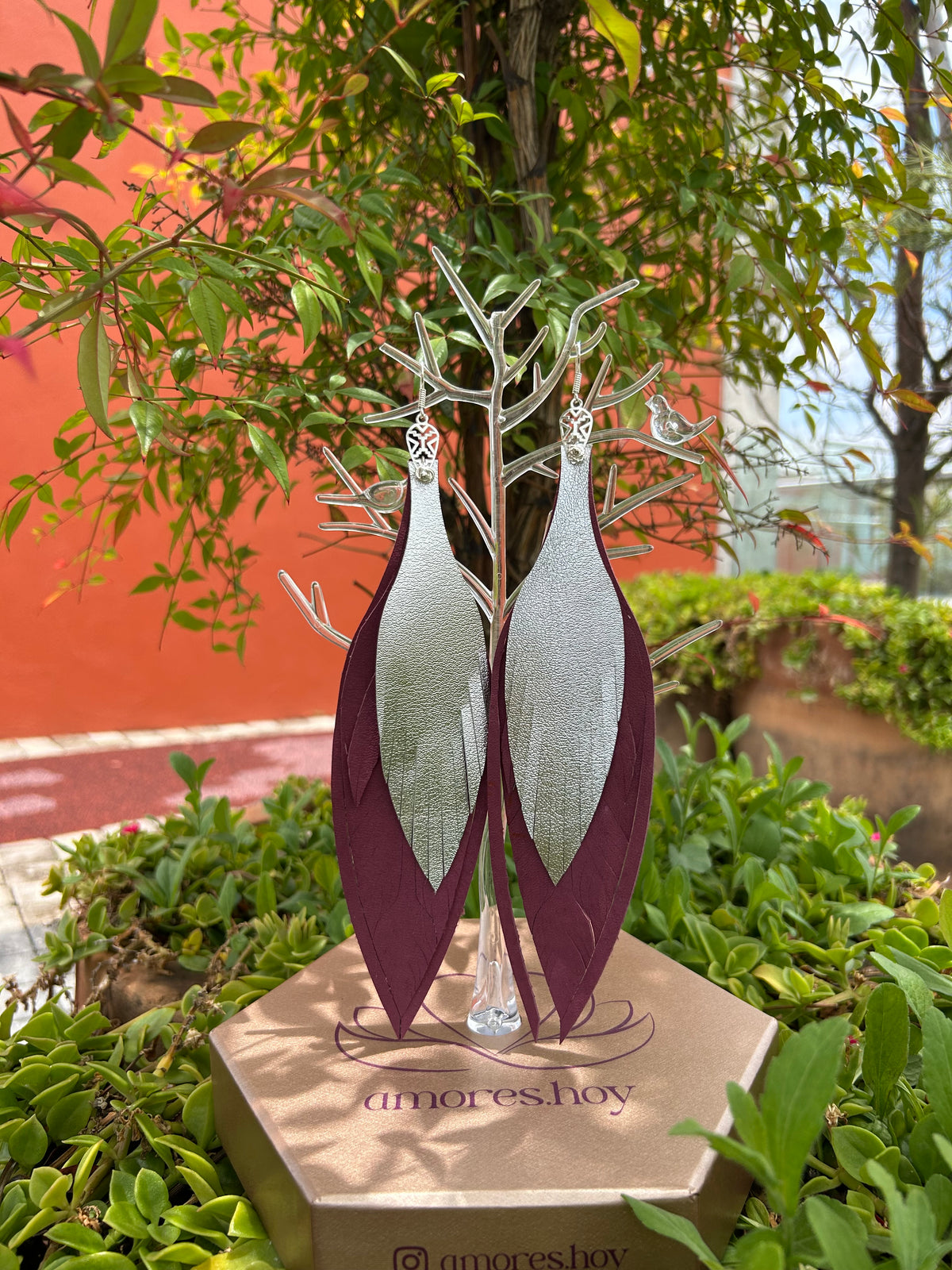 Magenta + plata