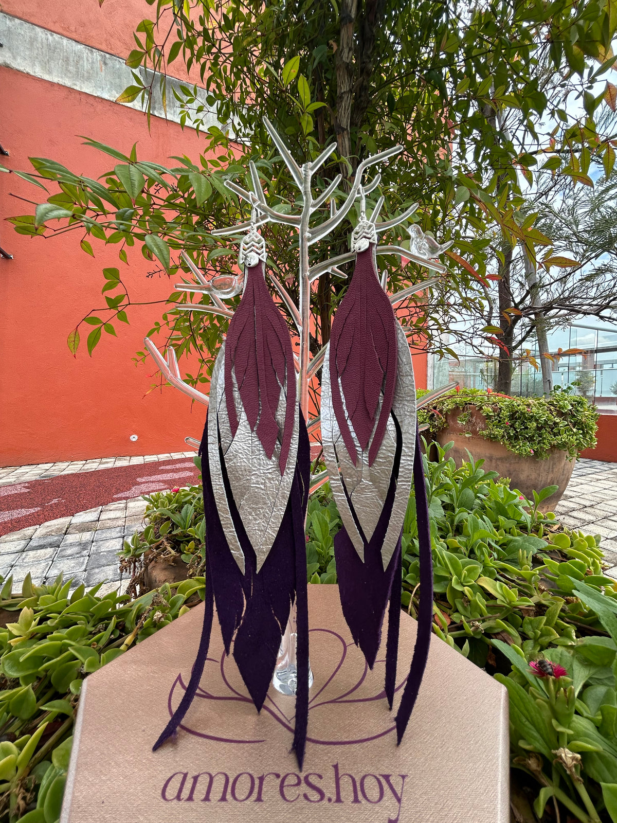 Morado + plata + magenta