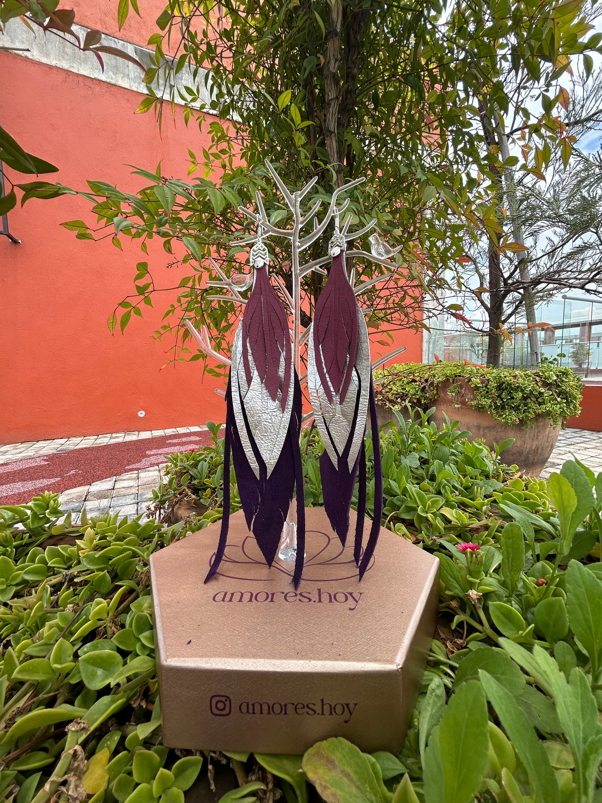 Morado + plata + magenta