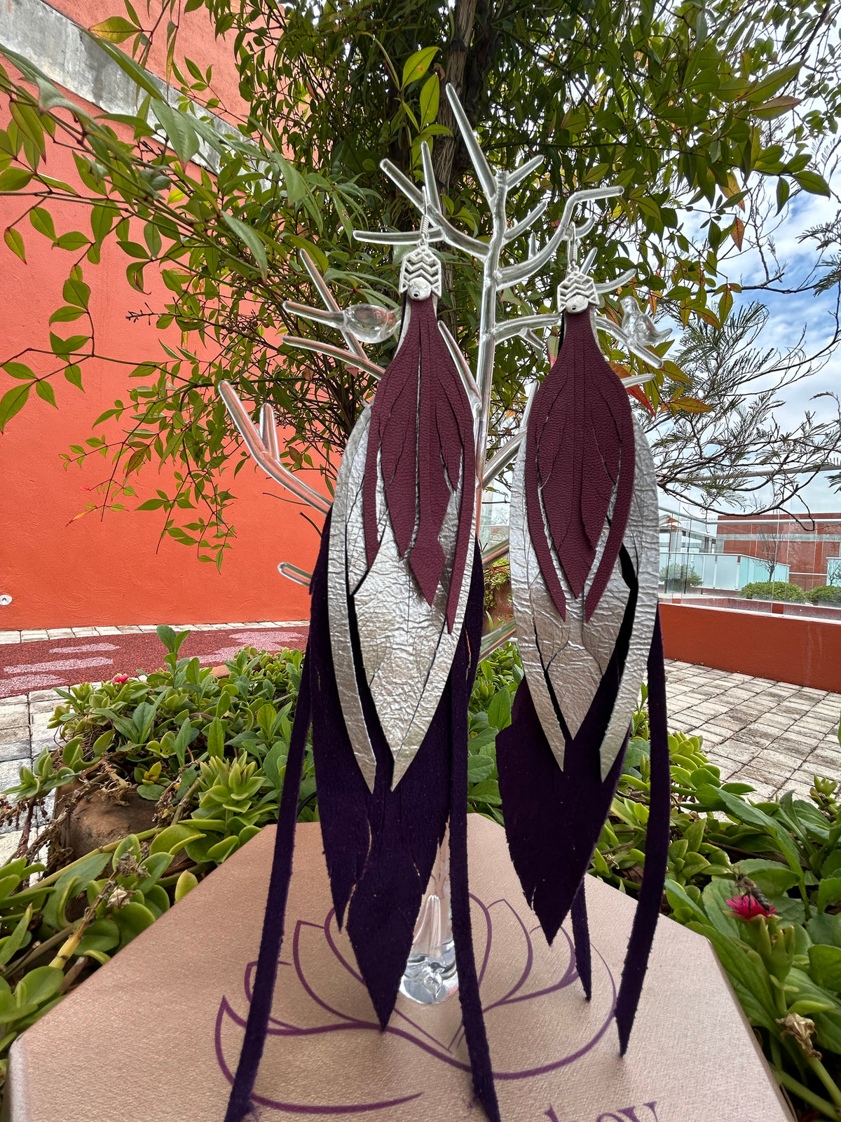 Morado + plata + magenta