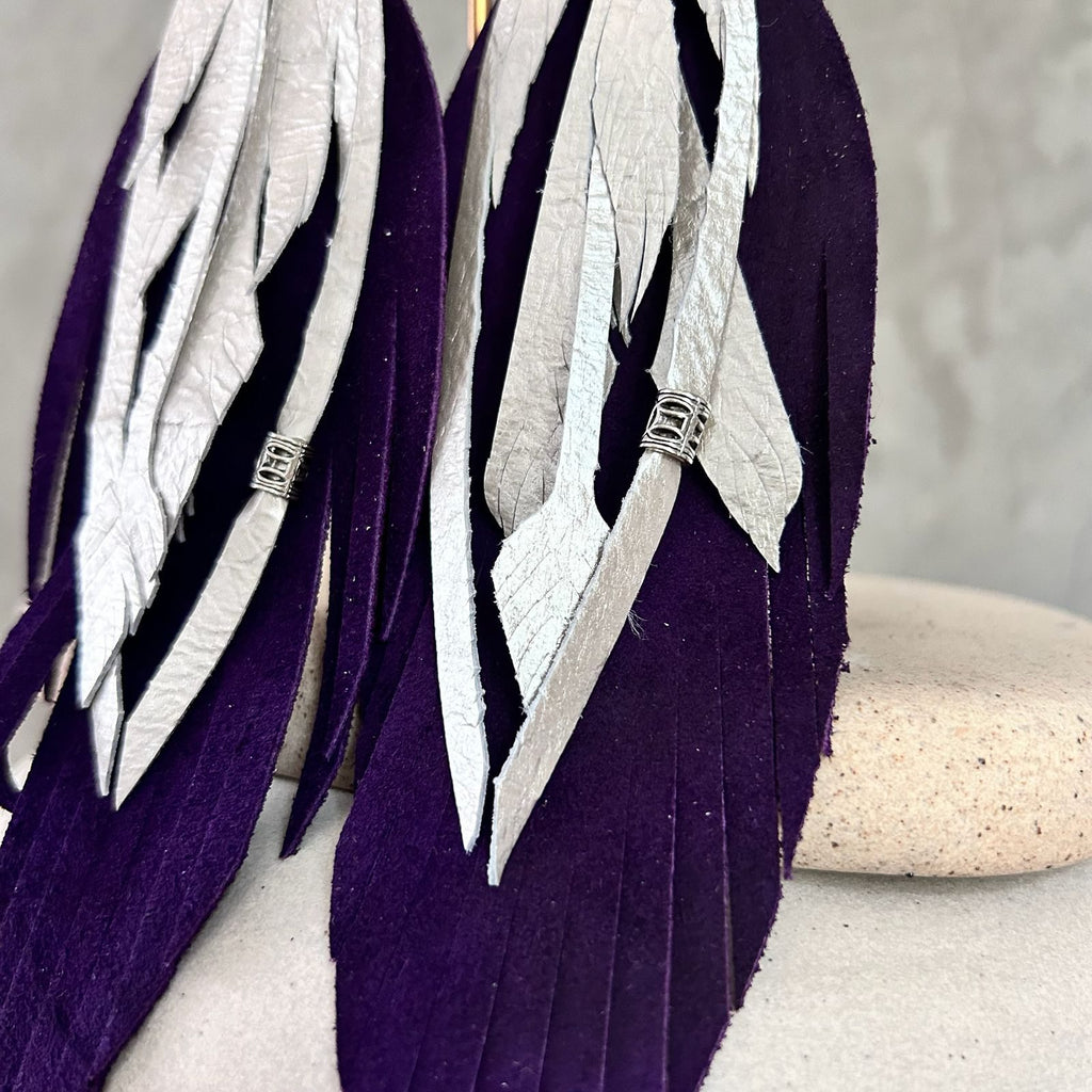 Morado + perla lisa