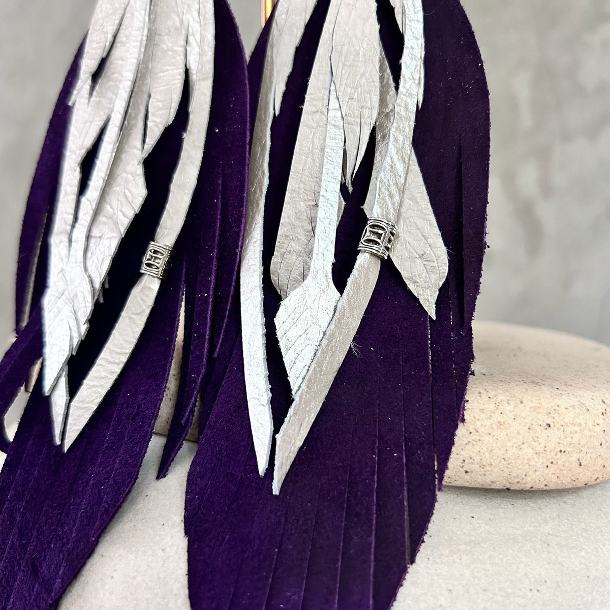 Morado + perla lisa