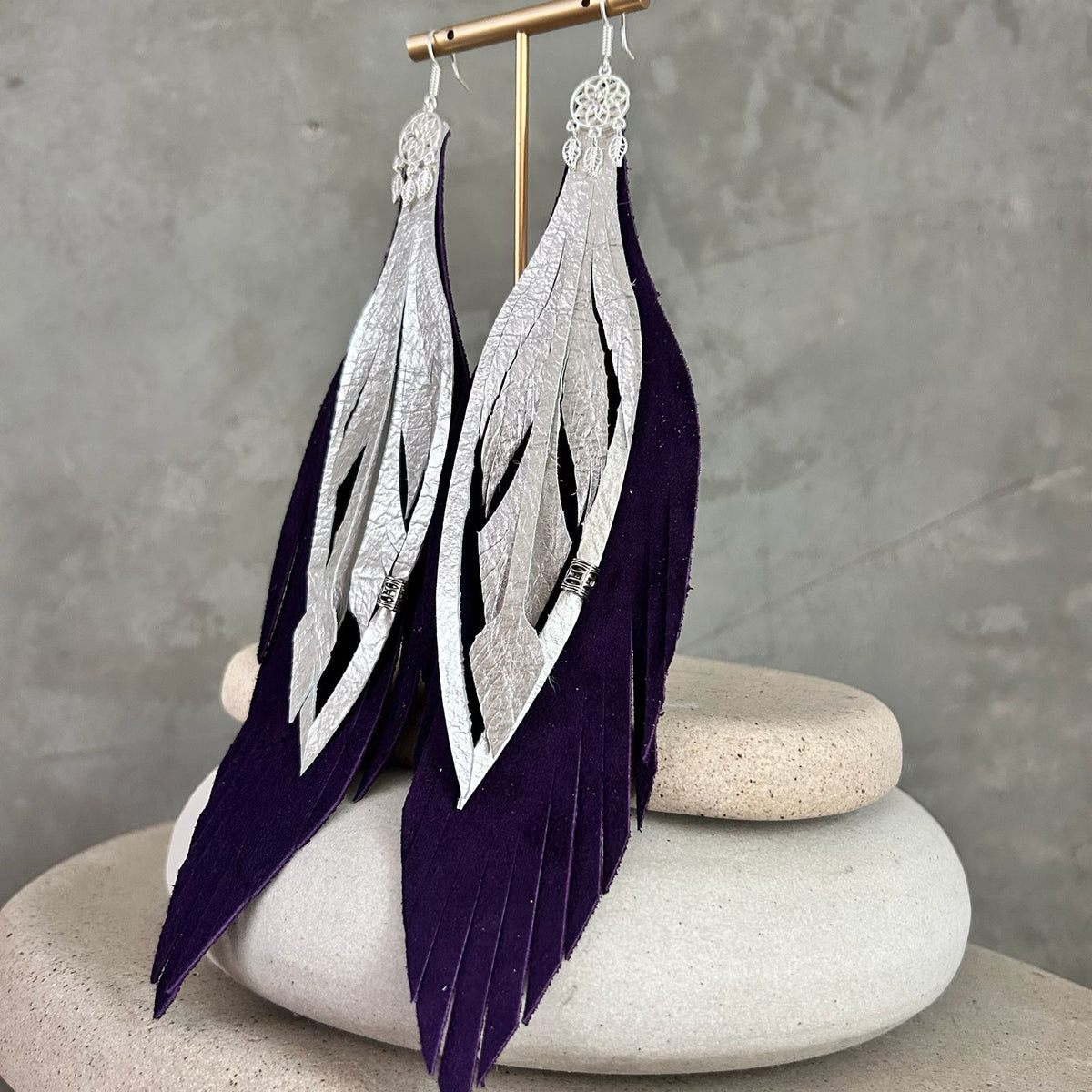 Morado + perla lisa