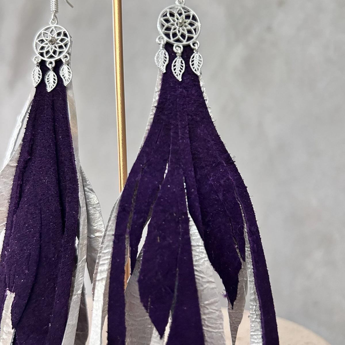 Plata + morado