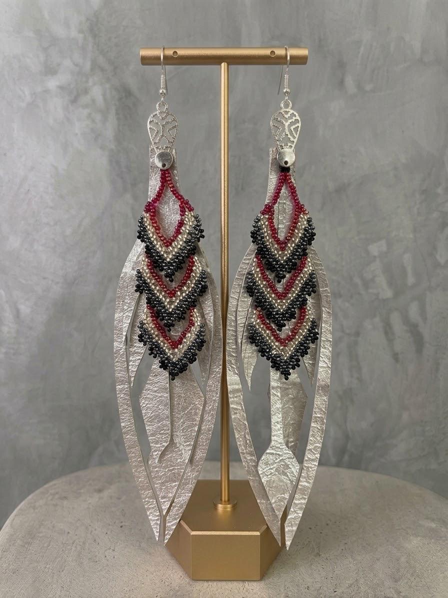 Aretes Carmesí · Perla, tamaño grande, colección Básicos